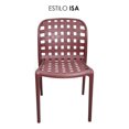 thumbnail image 4 of JAUZ IMPROVEMENT 1pz Silla Color Vino Estilo Isa Moderna Minimalista Para Exterior (A2215), 4 of 5