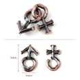 thumbnail image 3 of lionlar 5 type/set Intellectual Creative Leisure Puzzle Metal Lock Toy 2, 3 of 9
