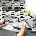 thumbnail image 2 of CAROOTU 3D Tile Backsplash Stickers Waterproof Self-Adhesive Peel Creative Home Beautification Designed for, 2 of 6