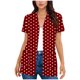 thumbnail image 3 of TaTaai Womens Spring Summer Cardigan Short Sleeve Casual Top Lightweight Print Button Down Pocket Detail Loose Fit Blouse Gift, 3 of 5