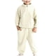 thumbnail image 1 of Odeerbi 6M-11Y Niños Niñas Trajes de Invierno Polipiel Sudaderas Cuello Mofle Con Media Cremallera Pantalones de Sudadera Niños Franela Manga Larga Ropa de Dormir Set, 1 of 9