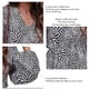 thumbnail image 5 of Blusa cruzada con cuello en V y estampado floral, manga larga, dobladillo con volantes, blusa cruzada con estampado floral para mujer, 5 of 6