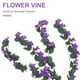 thumbnail image 2 of 4 pétalos de flores artificiales colgantes de color violeta, enredadera de imitación para decoración de bodas y hogar (morado oscuro), 2 of 5