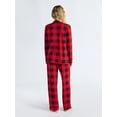 thumbnail image 3 of Joyspun Women’s Dreamy Soft Collection Long Sleeve Top and Pants Pajama Set, Sizes XS-4X, 3 of 5