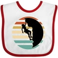 thumbnail image 3 of Inktastic Rock Climbing Mountain Climber Silhouette Boys or Girls Baby Bib, 3 of 4