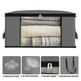 thumbnail image 3 of Lohuatrd 1/4Pcs Clothes Storage Bag Large Capacity Foldable Storage Organizer with Clear Window And Handles for Home Bedroom, 3 of 8