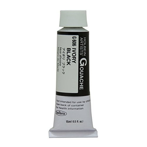 HOLBEIN ARTISTS Couleurs G606 DESIGNERS GOUACHE 15ML Ivoire Noir
