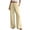 Light Yellow, variant on UOCUFY Womens Cotton Linen Pants Casual Button Up High Waisted Wide Leg Trousers Coffee,Size XS