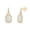 Yellow, variant on Emerald Cut Lab Created Opal And Simulated White Sapphire Cushion Frame Drop Earrings In 14k White Gold Over Sterling Silver