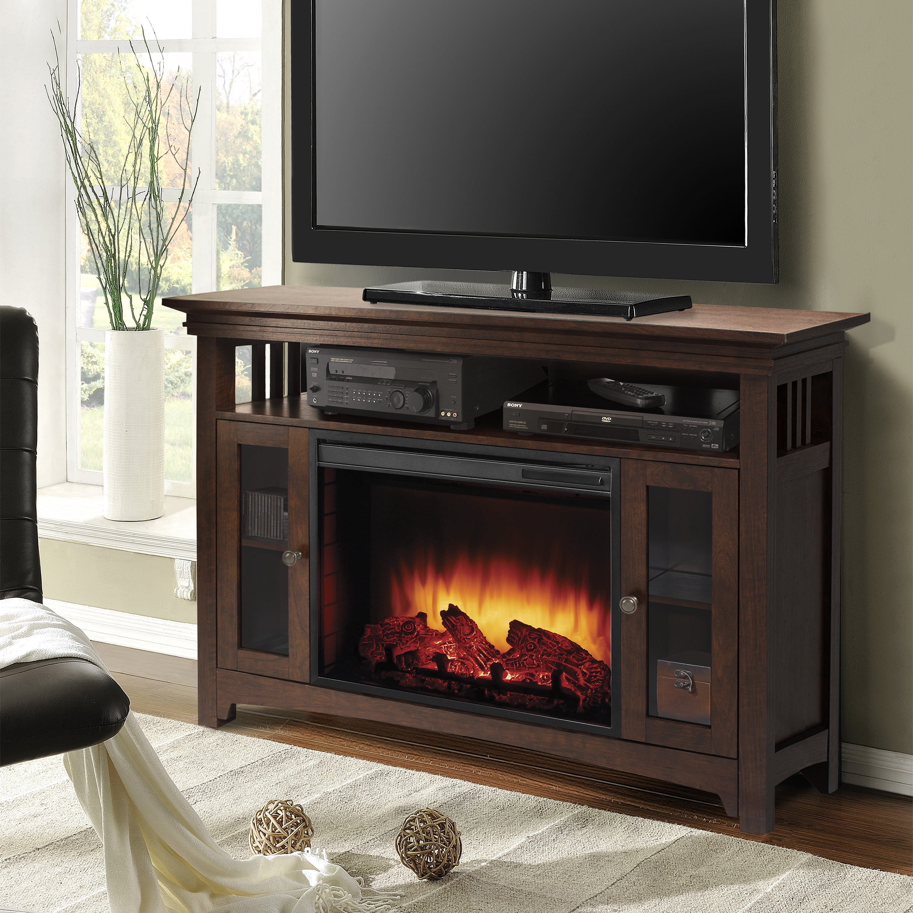 Muskoka Wyatt 48 in. Fireplace TV Stand – Burnished Oak Sansujyuku sansujyuku.com