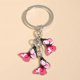 thumbnail image 1 of LLavero de animales voladores esmaltados para mujeres y niñas, accesorios de bolso, joyería hecha a mano, mariposa colorida, lindo, 1 of 4