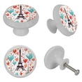 thumbnail image 4 of Valentine's Day Fluorescent Drawer Pulls: Round 4-Pack, Glow-in-the-Dark Knobs for Cabinets, Wardrobes, and Dressers - Furniture Decor with Dresser Handles, Pulls, 4 of 6