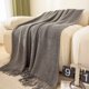 thumbnail image 1 of Throw Blanket for Couch, Blanket for Sofa Bed, Soft Knit Woven Blanket with Tassel, Decorative Textured Blanket for Living Room,127*260cm, 1 of 5