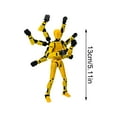 thumbnail image 3 of T13 Action Figure Set, Dummy Robot Titan 13 Action Figures, Suitable for Collectors, Desktop Decoration,Creative Assembly And Decompression Toys Yellow, 3 of 7