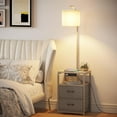 thumbnail image 4 of Floor Lamp with Table & 2 Drawers, Lamp with USB Port and Outlet, Lamps for Nightstand with 3 Color Temperature Led Bulb Included, Floor Lamps for Living Room, Bedroom and Home Office, Grey, 4 of 7