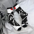 thumbnail image 5 of KLL Red Heart And Puppy Of Bulldog Print Cool Socks Men's Women's Crew Socks Funny Crazy Novelty Stockings, 5 of 6