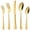 Gold, variant on 20 Piece Silverware Set, ENLOY Stainless Steel Solid Flatware Cutlery for 4, Modern & Elegant Design, High Quality Gift