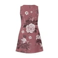 thumbnail image 5 of Summer Dresses for Women Women's Beach Floral Tshirt Sundress Sleeveless Casual Loose Tank Dress, 5 of 6