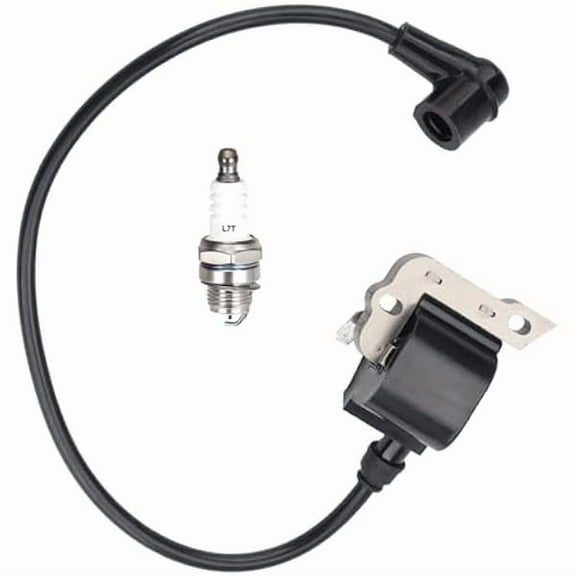 Ignition Coil 503620502 503639801 503901704 506169001 506169002 with Spark Plug for Jonsered Chainsaw, Compatible with 2077 2083 2083II 2094 2095