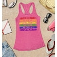thumbnail image 3 of S4E Women's Pride Flag Life Harmony Spirit Racerback Slim Fit X-Small Fuchsia, 3 of 4