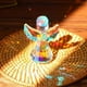 thumbnail image 3 of 1 figura de ángel de la guarda de cristal de 3 pulgadas para decoración, estatua de ángel de cristal, adornos artísticos (color deslumbrante), 3 of 4