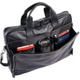 thumbnail image 2 of KomalC 16 Inch Leather briefcases Laptop Messenger Bags for Men and Women Best Office School College Satchel Bag Black, 2 of 5