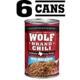Wolf Brand "No Bean" Chili 15oz., 6pk.
