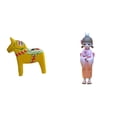 thumbnail image 1 of Escultura de caballo Dalecarlian y kimono japonés, figurita de muñeca geisha para decoración del hogar, estantería, dormitorio, , adorno, 1 of 8
