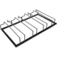thumbnail image 2 of Estante para copas de vino, soporte para copas de vino de metal, estante para copas colgantes, estante para copas, con tornillos de montaje, 4 filas de gran capacidad, para bar cocina,, 2 of 5