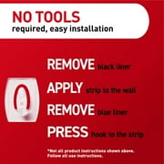 Command Mini Wall Hooks, Clear, Damage Free Decorating, Six Hooks and Eight Command Strips