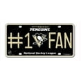 thumbnail image 1 of Pittsburgh Penguins License Plate  - #1 FAN, 1 of 1
