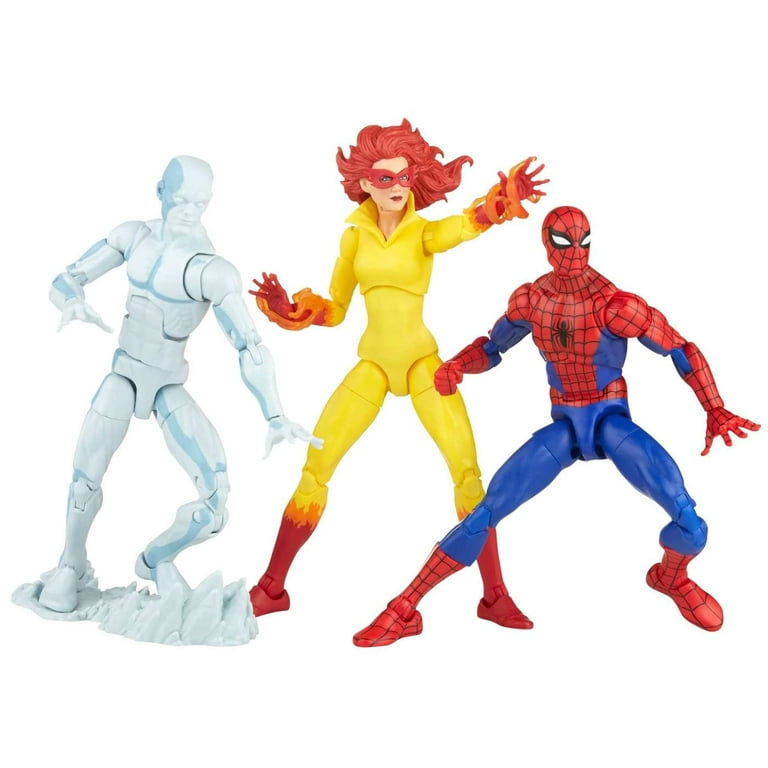 特撮 Marvel Universe 3 3/4in  Exclusive Action Figure 3-Pack Spider-Man and His Amazing Friends (Firestar Spider-Man and Hasbro Marvel 3.75