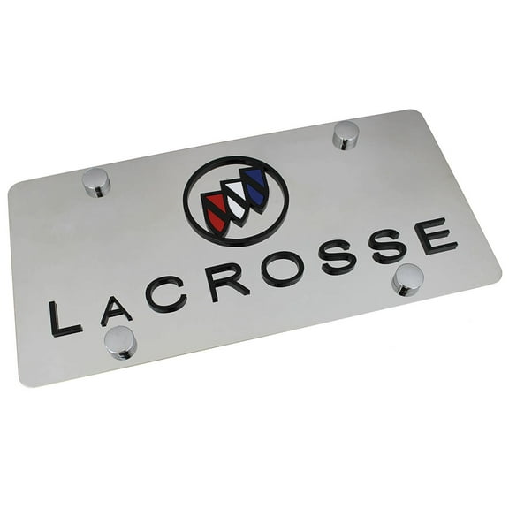 Buick Dual Logo LaCrosse License Plate (Chrome)