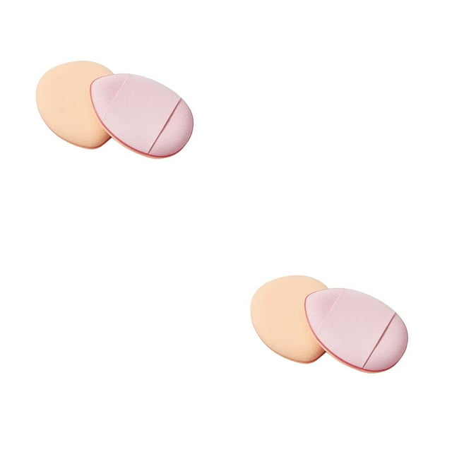 ziyahi Female Facial Powder Foundation Puff Reusable Make Up Dry Wet Concealer Sponge Cosmetics Universal Household Professional Sky Blue Pink 2PCS