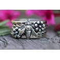 thumbnail image 6 of SS DESIGNS Silver Stacking Rings Adjustable Sterling Silver Rings Set Dainty Stackable Bands with Tarnish-Resistant Finish by SS DESIGNS, 6 of 7