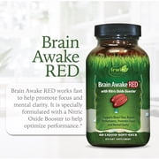 Irwin Naturals Brain Awake RED with Nitric Oxide Booster - 60 Liquid Soft-Gels