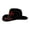Black, variant on Homeyce USA American Flag Cowboy Hat Classic Patriotic Western Cowgirl Hat with Shapable Brim,Brown