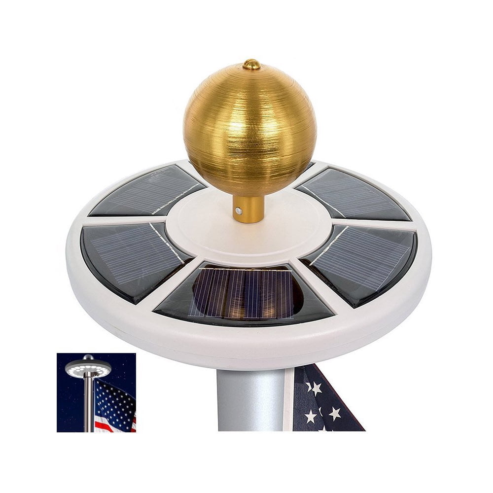 26 LED Solar Flag Pole Light, Super Bright Flag Pole Light Solar