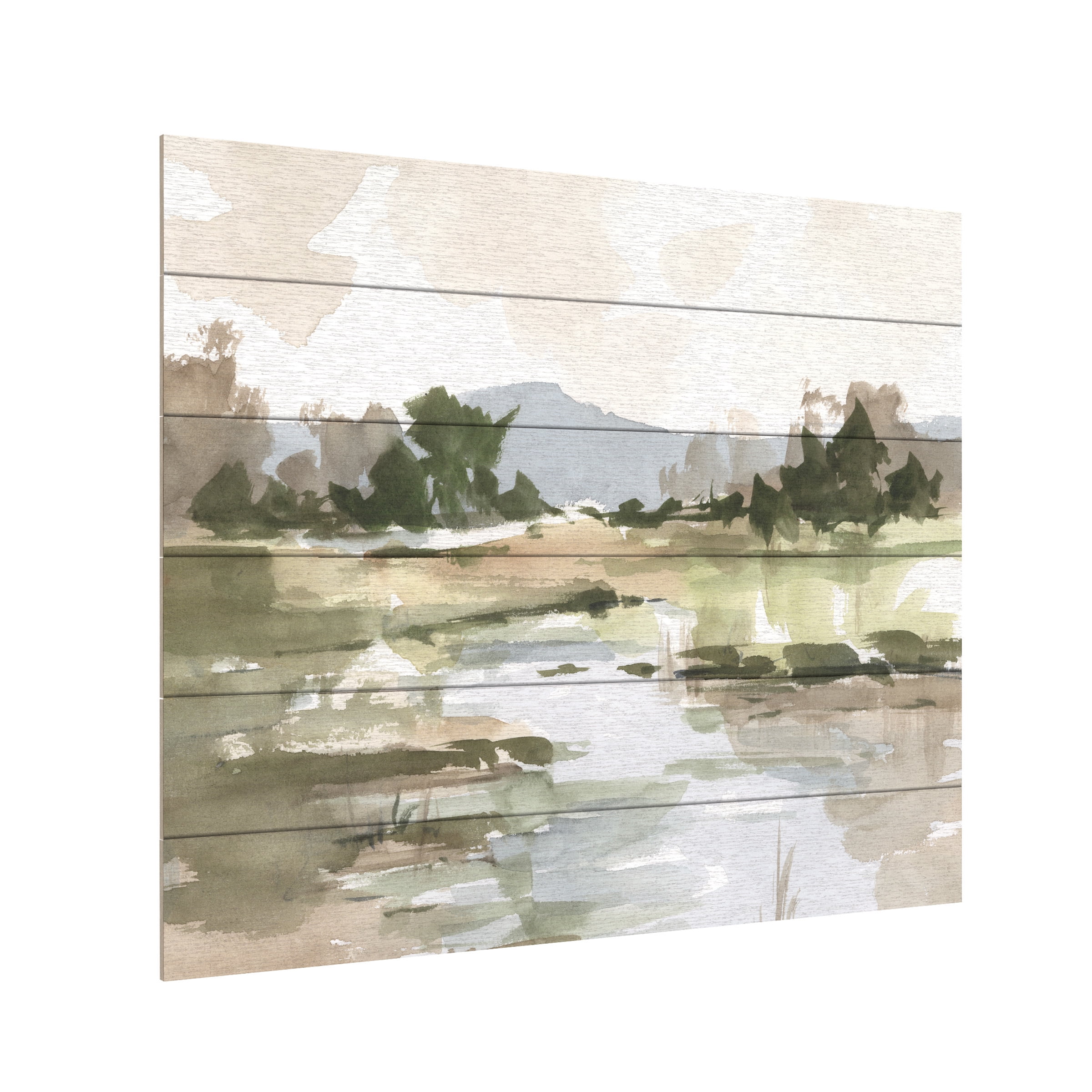 Ethan Harper 'Autumn Stream I' Wood Slat Art 18x22