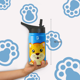 thumbnail image 5 of Botella de Agua para Niños 355ml Gatito | Con Asa, 2 Tapas, 2 Popotes y Cepillo | Libre de BPA | B Life, 5 of 6