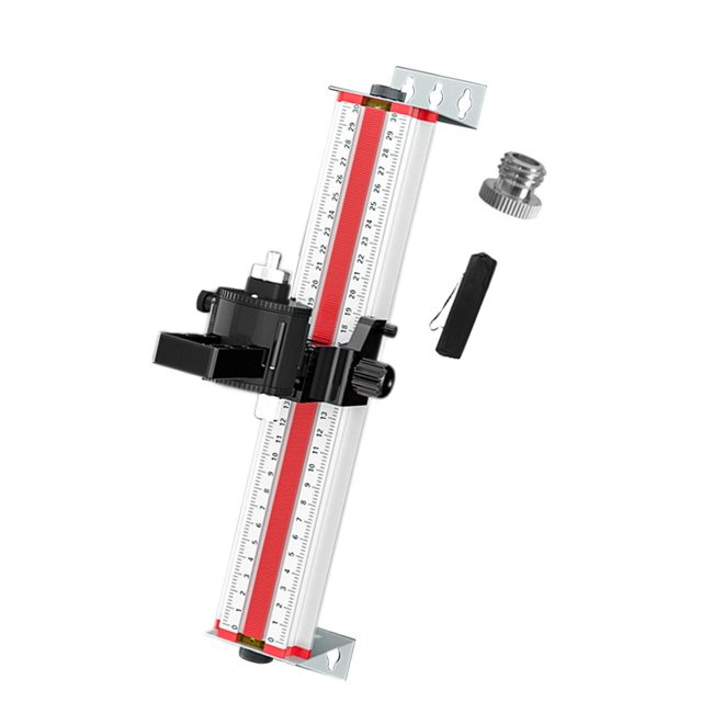 Langgg Universal Level Wall Mount Easy Installation 30cm Movable Alignment Level Holder Accurate Movable 30cm