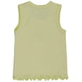 thumbnail image 3 of ToBeInStyle Girls' Pack of 4 Ultra-Soft Cotton Tank Tops w/ Ruffle Hem - Baby Steps - 6-9 Months Old, 3 of 4