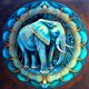 thumbnail image 1 of Pintura De Diamante 5D DIY Kit De Elefante De Taladro Redondo Completo Decoración 40x40cm, 1 of 9