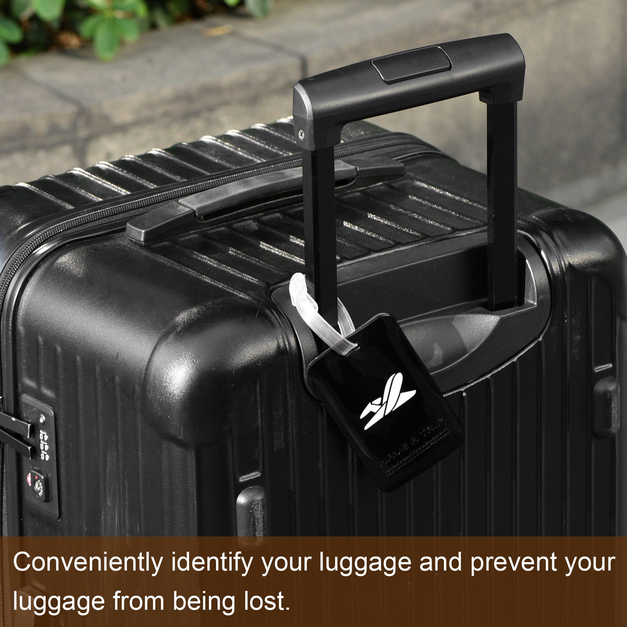 Uxcell Luggage Tag PVC Holders Baggage 