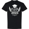 thumbnail image 3 of Inktastic Class of 2025 with Graduation Cap and Wings T-Shirt, 3 of 5