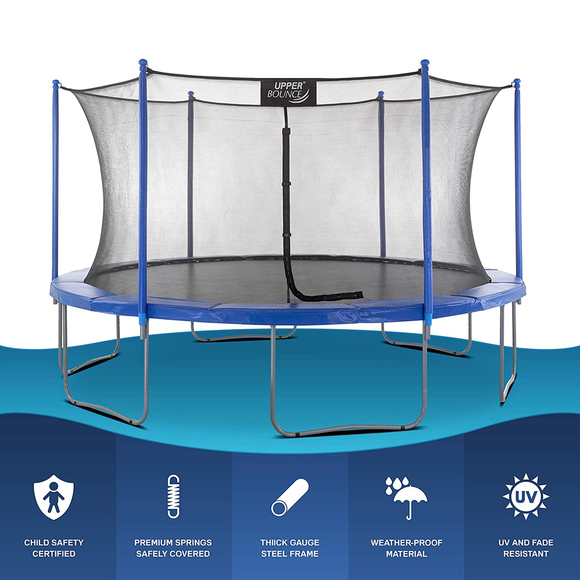 Upper Bounce Machrus Upper Bounce Trampoline Safety Net For 12 ft Round  Trampolines Using 4 Arches & Reviews - Wayfair Canada