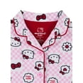 thumbnail image 2 of Hello Kitty Girls Valentines Long Sleeve Sleep Notch Collar Top and Pants Pajama Set, 2-Piece, Sizes 4-16, 2 of 3