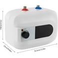 thumbnail image 6 of Electric 6L/1.6 Gallons Tank Water Heater,1.5KW 110V Instant Hot Water Heater for RV Trailer Bathroom Kitchen Under Sink Counter, 6 of 8
