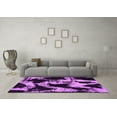 thumbnail image 3 of Ahgly Company Indoor Round Abstract Pink Modern Area Rugs, 4' Round, 3 of 4