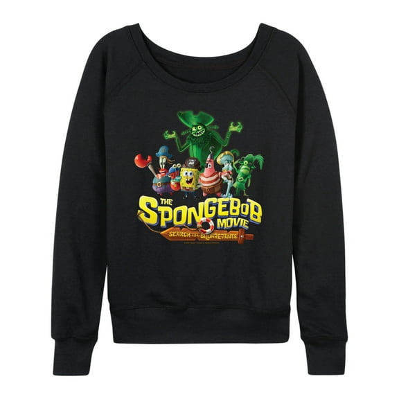 The Spongebob Movie: Search For Squarepants - Logo - Women's French Terry Long Sleeve Pullover